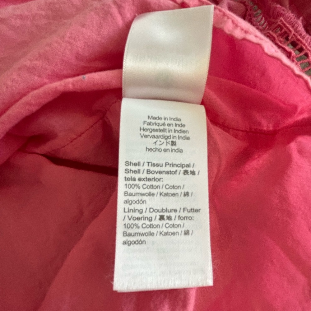 Pink Ruffled Kids Dress. Size 7 - Picture 5 of 6